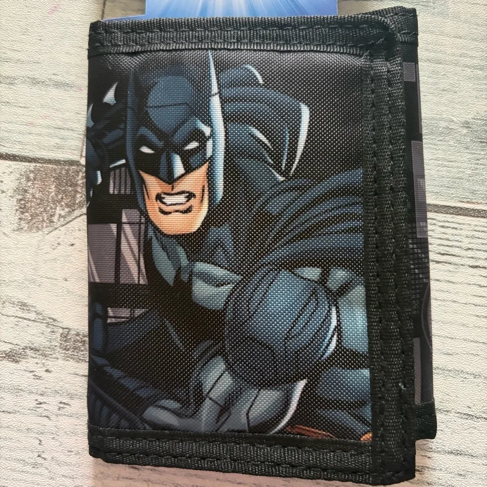 WB DC Batman The Dark Knight Trifold Waterproof Wallet NEW with Tag OS